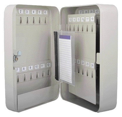 Qbasic Sleutelkast met 48 Haken en Cijfercode Beige