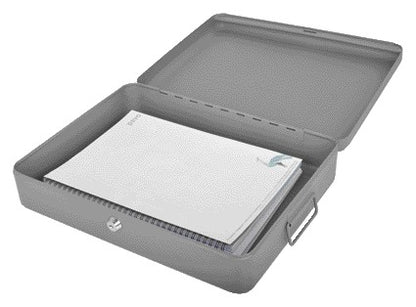 Pavo Documentenkist 370x280x90mm in Donkergrijs met Versterkte Deksel - 3