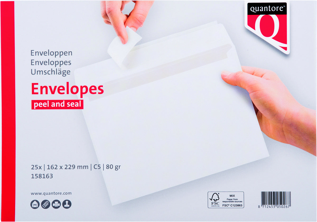 Envelop Quantore bank C5 162x229mm 80g/m² met zelfklevende sluiting - 3