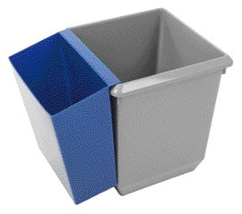 Kunststof Papierbak Vierkant 31cm Hoog Grijs of Zwart - 3