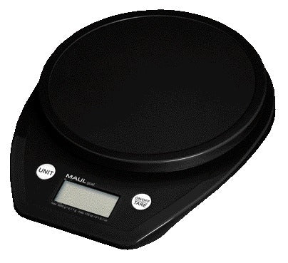 Digitale briefweger Maul Goal 16460 5000 gram in zwart met moderne kleuren