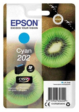 Epson 202 T02F24 Blauw Inktcartridge voor Betrouwbare Kleuren