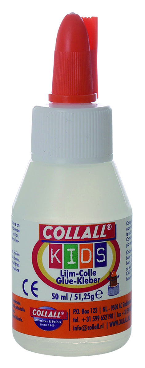 Collall Kinderlijm 50ml waterbasis, uitwasbaar en reukloos