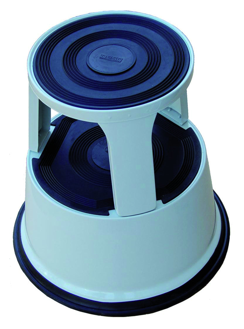 Opstapkruk Desq Roll-a-Step 42 cm met metalen antislip bodem in grijs - 2