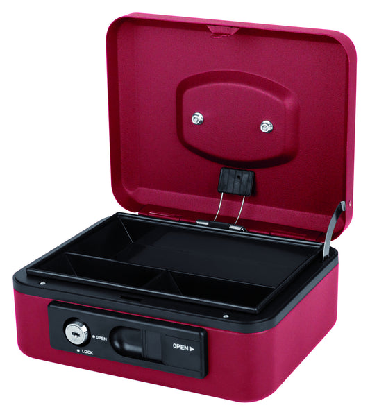 Geldkist Pavo Deluxe 200x160x90 mm Rood, automatische opening