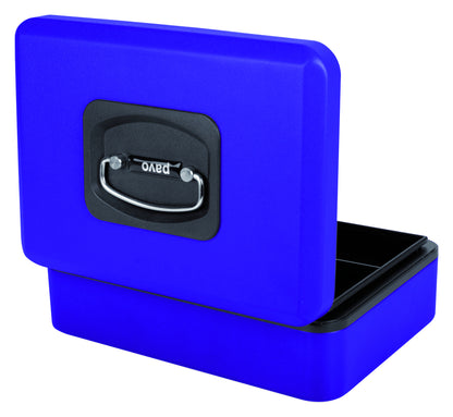 Geldkist Pavo Deluxe 250x180x90mm Blauw - Automatische Opening - 2