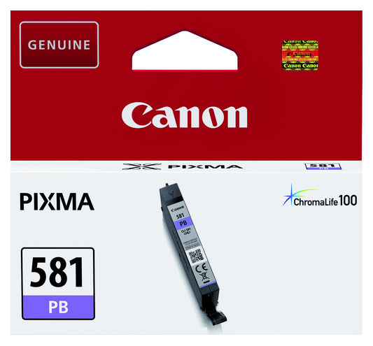 Inktcartridge Canon CLI-581XL Foto Blauw, Print tot 1660 pagina's - 2