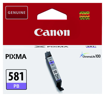 Inktcartridge Canon CLI-581XL Foto Blauw, Print tot 1660 pagina's - 2