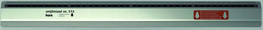 Bura 512 Aluminium Snijliniaal 40cm met Facetkant