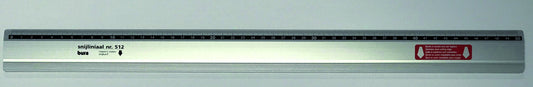 Bura 50cm aluminium snijliniaal met facetkant