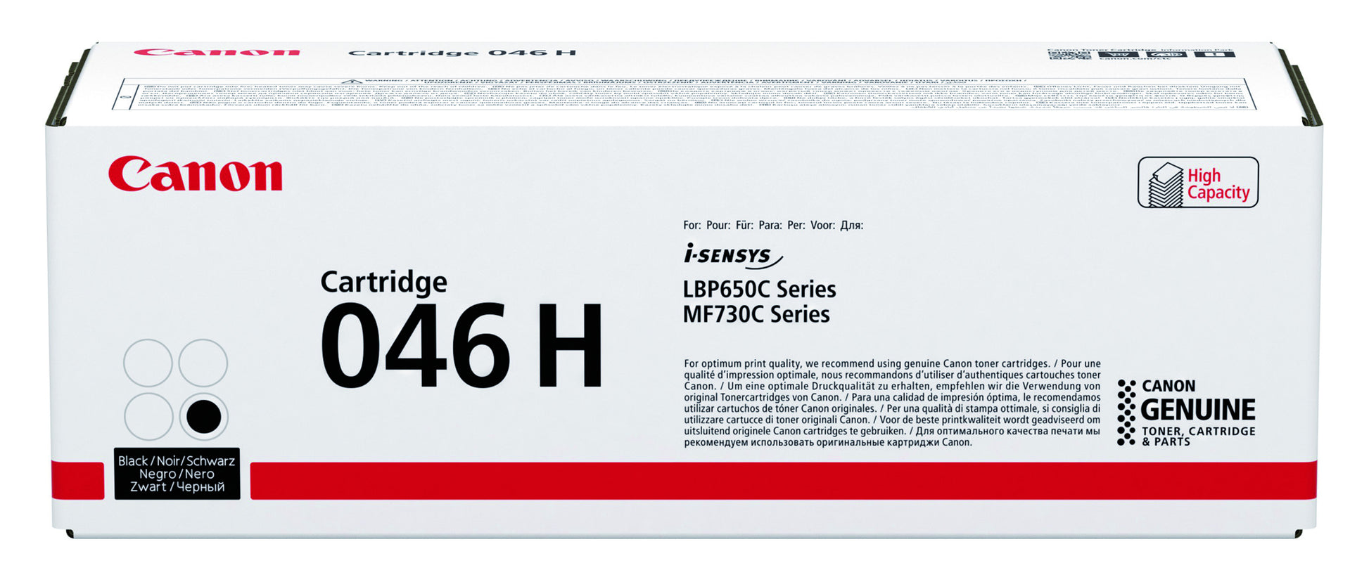 Canon 046H Zwart Tonercartridge (High Capacity)