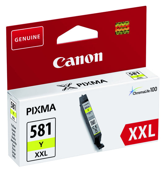 Inktcartridge Canon CLI-581XXL Geel, Print tot 825 pagina's