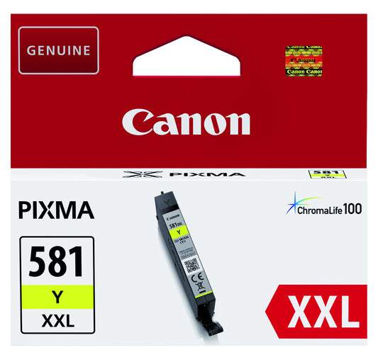 Inktcartridge Canon CLI-581XXL Geel, Print tot 825 pagina's - 2