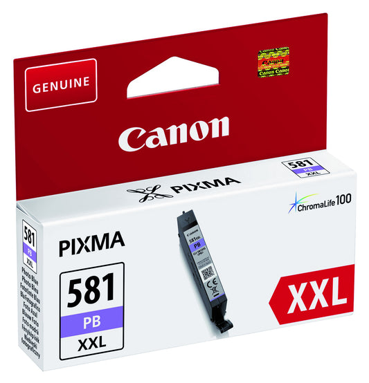 Canon CLI-581XXL Foto Blauw Inktcartridge - 9140 pagina's, hoog volume