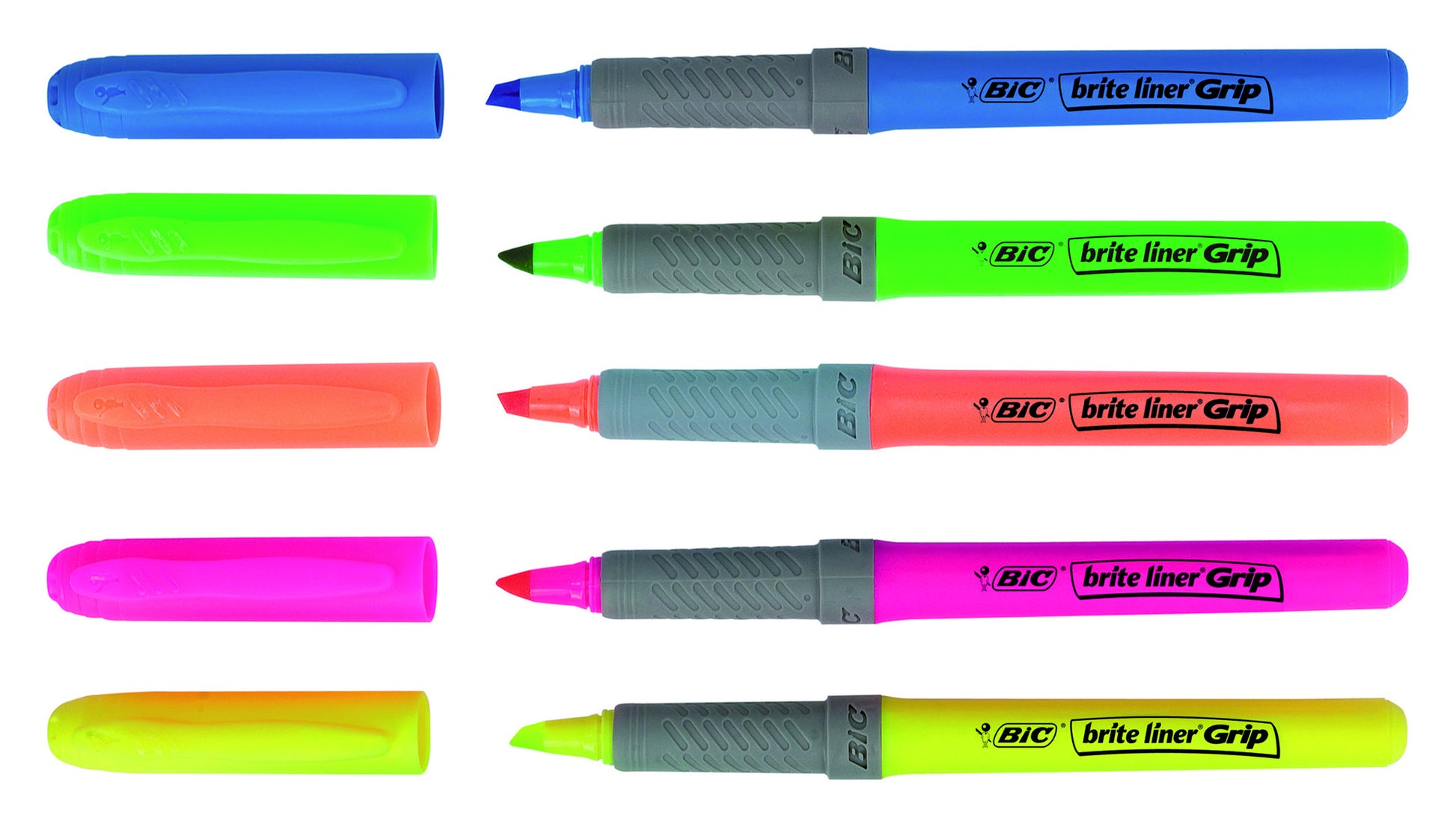 BIC Brite Liner Grip Fluorescerend Oranje - 6