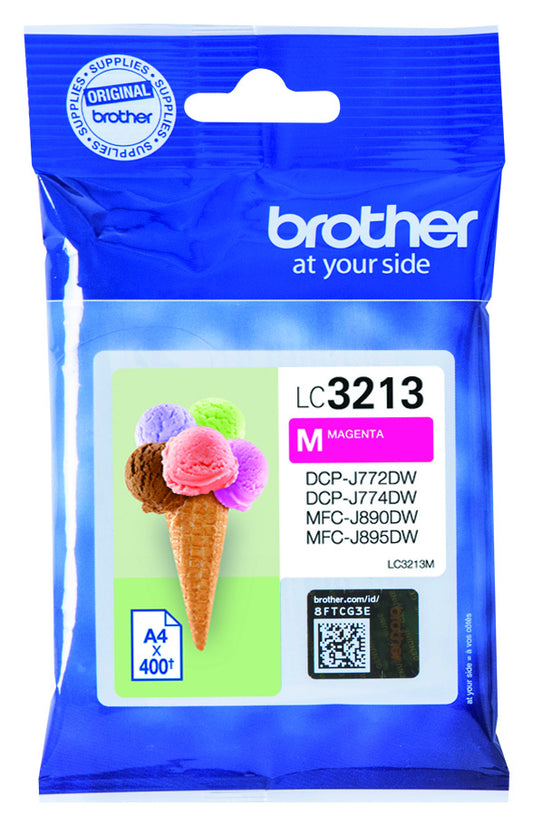 Brother LC-3213M Rood Inktcartridge voor Brother printers