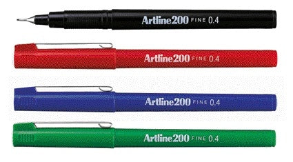 Fineliner Artline 200 rond F blauw - 2