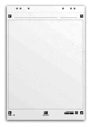 Oxford Smart Flipoverpapier 65x98cm blanco, 20 vellen met app-ondersteuning