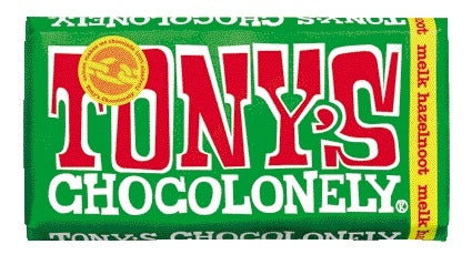Tony Chocolonely Melk Hazelnoot Reep 180 gram