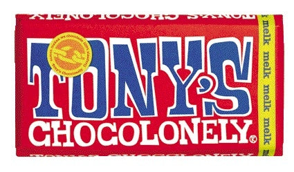 Tony's Chocolonely Melk Chocoladereep 180 gram