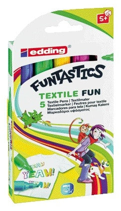 edding 17 Textiel Fun Viltstift rond 2-3mm assorti