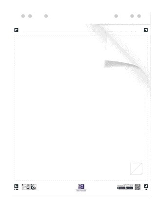 Flipoverpapier Oxford Smart 60x80cm, Blanco, 90g, 20 vel - 2
