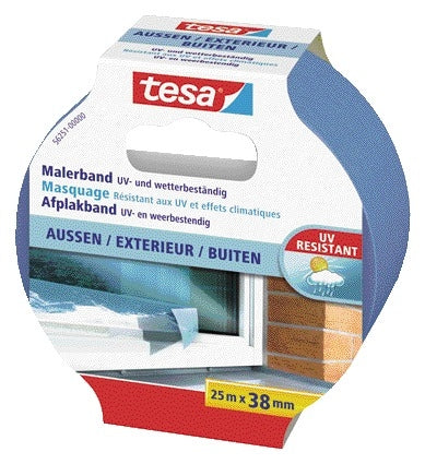 Tesa Prof Outdoor Afplaktape 25mx38mm Blauw