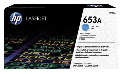 HP CF321A 653A Blauwe Tonercartridge voor scherpe kleurafdrukken