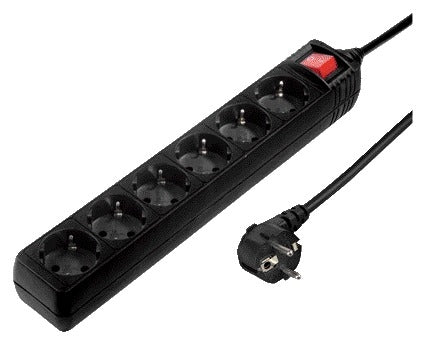 Hama 6-voudige Schakelaar Stekkerdoos 5m Zwart - 2