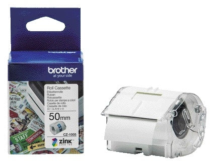 Brother CZ-1005 Kleurlabel Rol, 50mm x 5m, ZINK Technologie