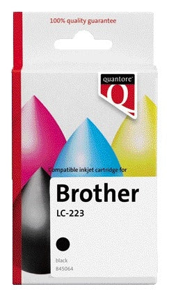 Inktcartridge Quantore Brother LC-223 Zwart