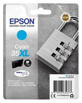 Epson 35XL T3592 Blauw Inktcartridge - Hoge Capactiteit