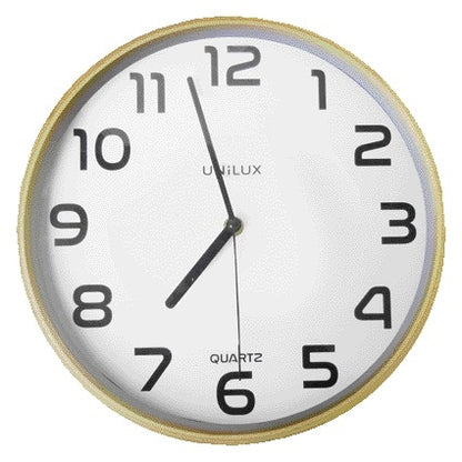 Wandklok Unilux Baltic, 30,5 cm, Hout/Wit