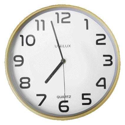 Wandklok Unilux Baltic, 30,5 cm, Hout/Wit