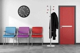 Wandklok UNILUX Mega, diameter 57,5cm zwart - 4