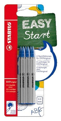Stabilo Easyoriginal F-6 blauw, rollerpenvulling
