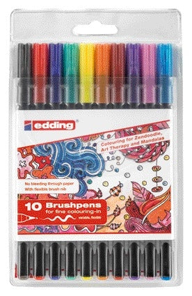 edding 1340 Assorti Brushpen 10 Stuks