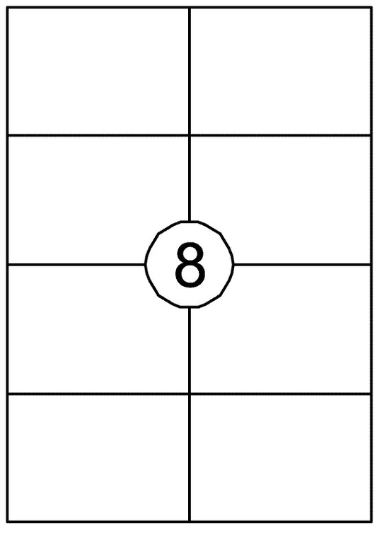 Quantore Zelfklevende A4 Etiketten 105x74 mm, 800 stuks
