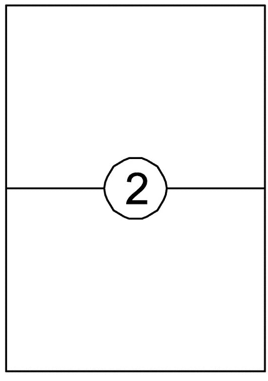 Quantore zelfklevende etiketten 210x148mm, 200 stuks