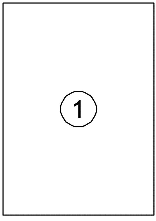 Quantore Zelfklevende A4 Etiketten 210x297 mm, 100 stuks
