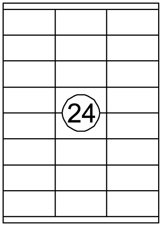 Quantore zelfklevende etiketten 70x35mm, 2400 stuks