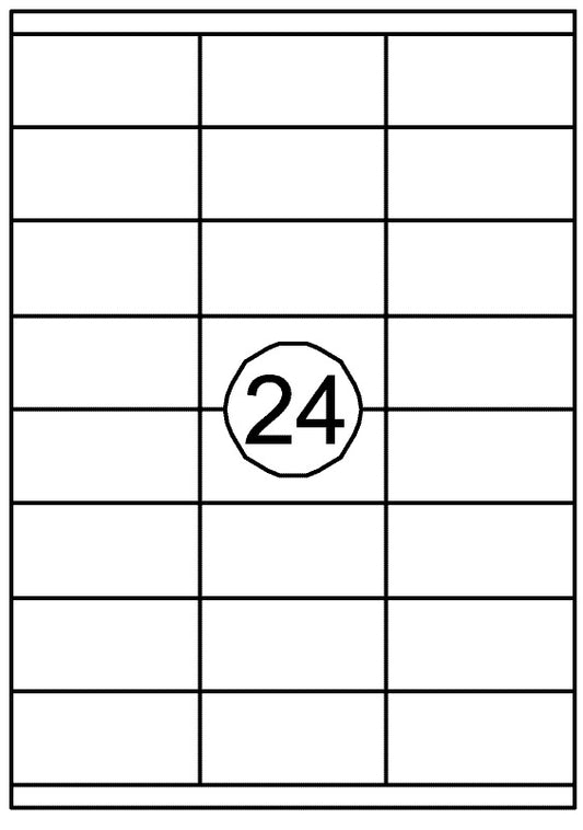 Quantore zelfklevende etiketten 70x35mm, 2400 stuks