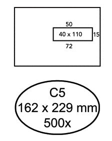 Quantore Venster Envelop C5, 114x162 mm, 80 g/m²