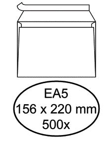 Envelop Hermes bank EA5 156x220 80g wit, FSC-gecertificeerd, 500 stuks