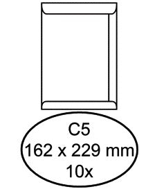 Envelop Hermes Akte C5 162x229mm Wit FSC-gecertificeerd