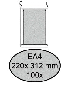 Envelop Quantore bordrug EA4 220x312mm 120g wit