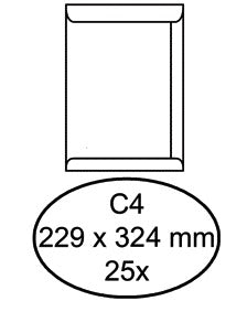 Envelop Hermes Akte C4 229x324mm Wit FSC-gecertificeerd