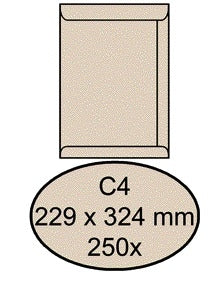 Envelop Quantore akte C4 229x324mm 120g cremekraft
