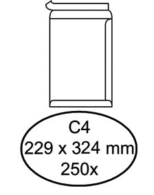 Envelop Hermes Akte C4 229x324mm Wit FSC-gecertificeerd