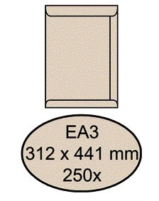 Envelop Quantore akte EA3 312x441mm 120g met zelfklevende sluiting